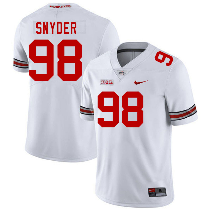 Austin Snyder Ohio State Buckeyes Jersey College Football Uniforms-White